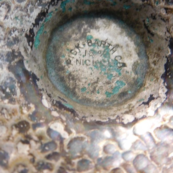 Antique Pick Barth Goblet 18% Nickel Silver Chalice Cups Lot of 4 - Picture 6 of 8